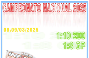 1º Prova do Campeonato Nacional de 1/10 200 e 1/8 Pista